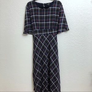 NWT Plaid Maxi Dress